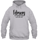 February Birthday Month Unisex Heavyweight Pullover Hoodie