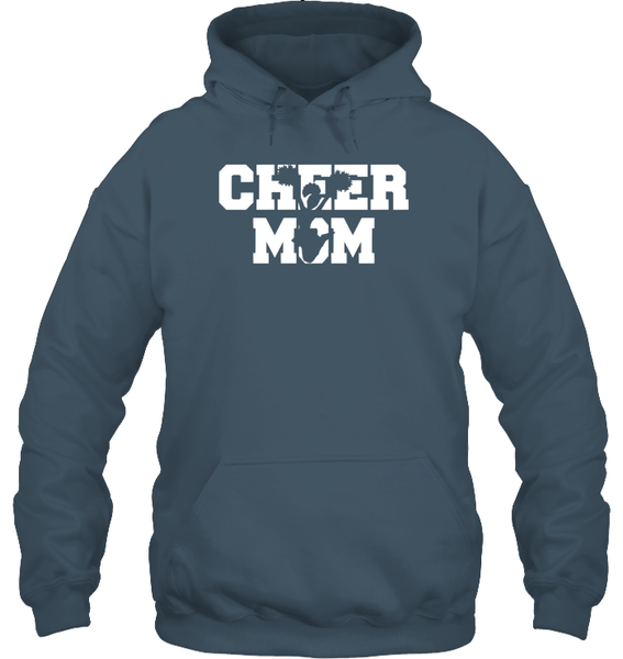 Cheer Mom With Cheerleader Unisex Heavyweight Pullover Hoodie