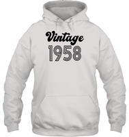 1958 Retro Vintage Birth Year Blast Unisex Heavyweight Pullover Hoodie