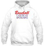 Baseball Mom Shirt, Long Sleeve, Hoodie, and Sweatshirt With Baseball Stripes