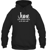 June Birthday Month Unisex Heavyweight Pullover Hoodie