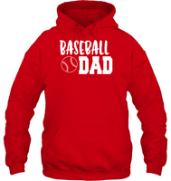 Baseball Dad Shirt Unisex Heavyweight Pullover Hoodie With Baseball