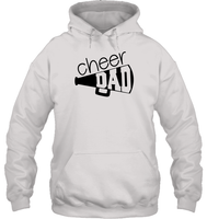 Cheer Dad With Megaphone Unisex Heavyweight Pullover Hoodie
