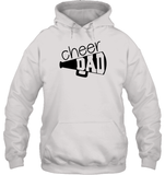 Cheer Dad With Megaphone Unisex Heavyweight Pullover Hoodie