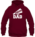 Cheer Dad With Megaphone Unisex Heavyweight Pullover Hoodie