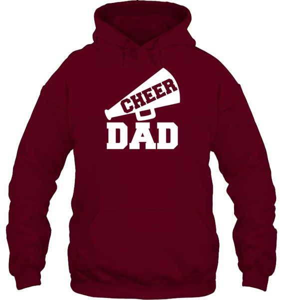 Cheer Dad With Megaphone Unisex Heavyweight Pullover Hoodie