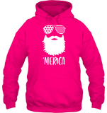 Merica Beard 4th Of July Shirt Unisex Heavyweight Pullover Hoodie