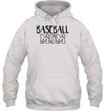 Baseball Mom Shirt Unisex Heavyweight Pullover Hoodie With Baseball Stripes