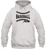 Baseball Mom Shirt Unisex Heavyweight Pullover Hoodie With Baseball Stripes