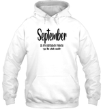 September Birthday Month Unisex Heavyweight Pullover Hoodie