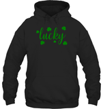 Lucky St Patrick's Day Shirt Unisex Heavyweight Pullover Hoodie
