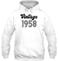 1958 Retro Vintage Birth Year Blast Unisex Heavyweight Pullover Hoodie