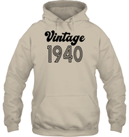 1940 Retro Vintage Birth Year Blast Unisex Heavyweight Pullover Hoodie