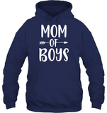 Mom Of Boys Family Shirt Unisex Heavyweight Pullover Hoodie