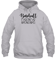 Baseball Mom Shirt Unisex Heavyweight Pullover Hoodie With Baseball Stripes