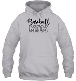Baseball Mom Shirt Unisex Heavyweight Pullover Hoodie With Baseball Stripes