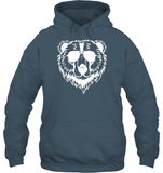 Cool Grizzly Bear Shirt Unisex Heavyweight Pullover Hoodie