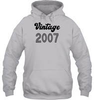 2007 Retro Vintage Birth Year Blast Unisex Heavyweight Pullover Hoodie