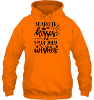Sparkler Kisses 4th Of July Shirt Unisex Heavyweight Pullover Hoodie