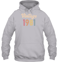 1981 Retro Vintage Birth Year Blast Unisex Shirt, Long Sleeve, Hoodie, Sweatshirt