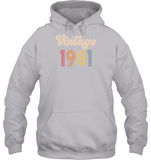 1981 Retro Vintage Birth Year Blast Unisex Shirt, Long Sleeve, Hoodie, Sweatshirt