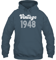 1948 Retro Vintage Birth Year Blast Unisex Heavyweight Pullover Hoodie