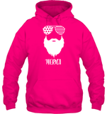 Merica Beard 4th Of July Shirt Unisex Heavyweight Pullover Hoodie