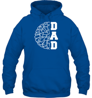 Cheer Dad With Pom Pom Unisex Heavyweight Pullover Hoodie