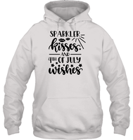 Sparkler Kisses 4th Of July Shirt Unisex Heavyweight Pullover Hoodie