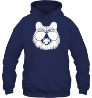 Cool Grizzly Bear Shirt Unisex Heavyweight Pullover Hoodie