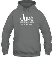 June Birthday Month Unisex Heavyweight Pullover Hoodie