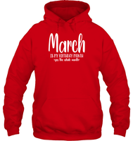 March Birthday Month Unisex Heavyweight Pullover Hoodie