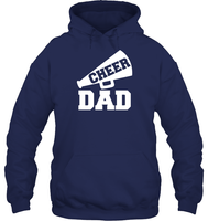 Cheer Dad With Megaphone Unisex Heavyweight Pullover Hoodie