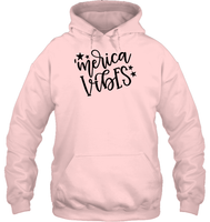 Merica Vibes 4th Of July Shirt Unisex Heavyweight Pullover Hoodie