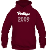 2009 Retro Vintage Birth Year Blast Unisex Heavyweight Pullover Hoodie