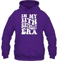 In My 11th Birthday Era Birthday Shirt Unisex Heavyweight Pullover Hoodie