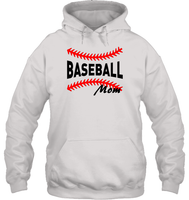 Baseball Mom Shirt, Long Sleeve, Hoodie, and Sweatshirt With Baseball Stripes