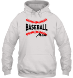 Baseball Mom Shirt, Long Sleeve, Hoodie, and Sweatshirt With Baseball Stripes