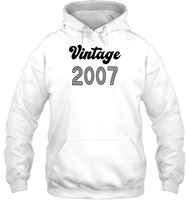 2007 Retro Vintage Birth Year Blast Unisex Heavyweight Pullover Hoodie