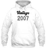 2007 Retro Vintage Birth Year Blast Unisex Heavyweight Pullover Hoodie