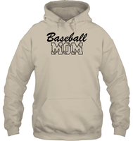 Baseball Mom Shirt Unisex Heavyweight Pullover Hoodie With Baseball Stripes