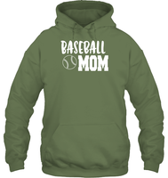 Baseball Mom Shirt Unisex Heavyweight Pullover Hoodie With Baseball