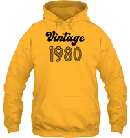 1980 Retro Vintage Birth Year Blast Unisex Heavyweight Pullover Hoodie
