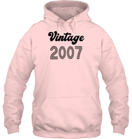 2007 Retro Vintage Birth Year Blast Unisex Heavyweight Pullover Hoodie