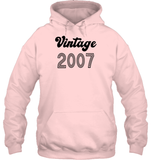 2007 Retro Vintage Birth Year Blast Unisex Heavyweight Pullover Hoodie