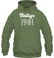 1981 Retro Vintage Birth Year Blast Unisex Heavyweight Pullover Hoodie