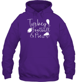 Turkey, Football & Pie Oh My Shirt – The Ultimate Fall Trio Unisex Heavyweight Pullover Hoodie