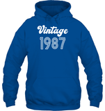 1987 Retro Vintage Birth Year Blast Unisex Heavyweight Pullover Hoodie