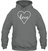 Love In Heart Valentine's Day Unisex Heavyweight Pullover Hoodie