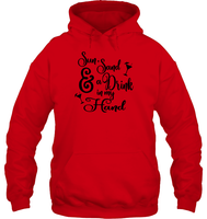 Sun Sand & A Drink In My Hand Bachelorette Unisex Heavyweight Pullover Hoodie For Women